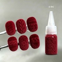 30 Couleurs de Poudre de Fibres Floquées Moelleuses 2g, Poudre de Velours Floqué Effet Diamant pour Ongles, Pigment pour Nail Art, Décoration DIY
