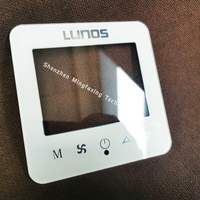 Panneau de verre personnalisé OEM pour interrupteur, application de contrôle de la maison intelligente, verre AR AF ultra-blanc trempé