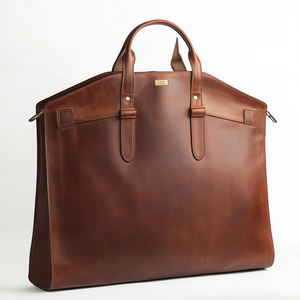 Роскошный мужской коричневый винтажный костюм из натуральной коровьей кожи - Product Image 2