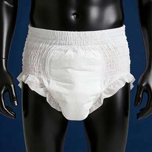 Prix de gros, culotte pour adulte, <span class=keywords><strong>sous</strong></span>-vêtements pour incontinence, utilisation nocturne, super absorbante, couches pour adultes âgés, culottes jetables - Product Image 1