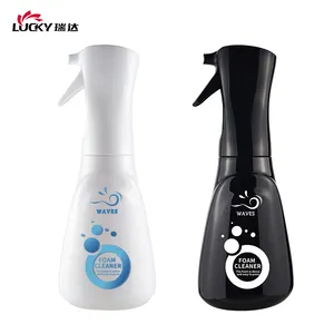 Custom 500ml 16oz Black And White Plastic Multi-Purpose Foam Continuous Trigger Sprayer Bottle For Cleaning