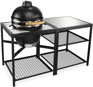 Fabricant SEB Kamado - <span class=keywords><strong>Barbecue</strong></span> hybride au charbon de bois de 18 pouces - <span class=keywords><strong>Barbecue</strong></span> en céramique classique avec îlots - Product Image 5