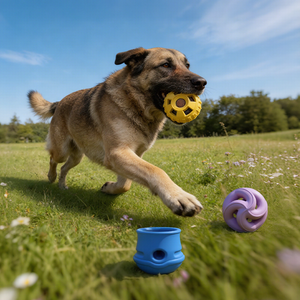Giocattolo da Masticare per Cani in Gomma Naturale a Forma di Cartone Animato, Dispenser Interattivo di Snack, Resistente ai Morsi, Gioco Rompicapo Durevole per Cani che Masticano Intensamente - Product Image 3