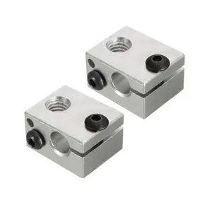 Custom All Kinds Heating Block CNC Machining Aluminum Dry Heating/Cooling Block Holds For 3d Printer Parts