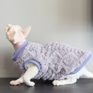 Vêtement pour <span class=keywords><strong>chat</strong></span> sans poils en velours de coton jacquard <span class=keywords><strong>Sphinx</strong></span> Pet, chaud, doux et confortable - Product Image 1