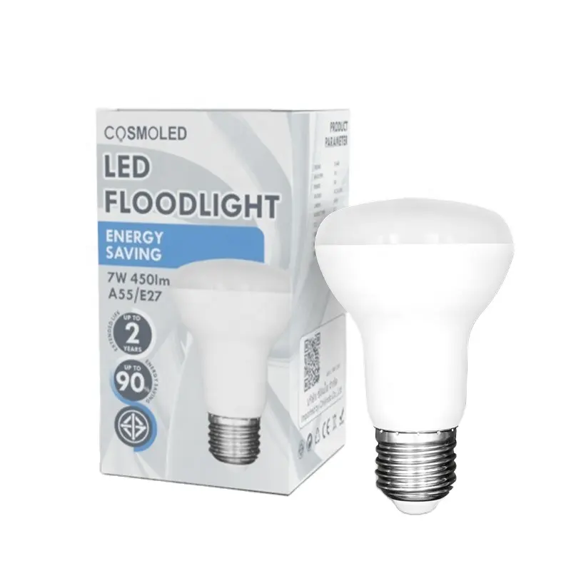 WOOJONG Ampoule LED intelligente R R39 R50 R63 R80 Base E14 E27 LED R Forme Lampe IP20 LED R Ampoule Intérieur Lieux