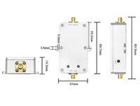 Amplificateur de signal WiFi 4W 36dBm 2.4G 5.8G bidirectionnel, prolongateur de portée longue portée pour drone FPV UAV émetteur RC