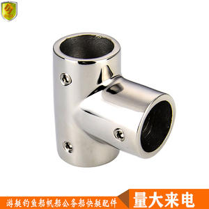 Raccord en T à angle droit de 90 degrés, 40 mm, en acier inoxydable, pièces de quincaillerie pour stores et applications marines - Product Image 4