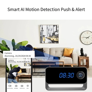1080P HD Monitor Clock Camera WiFi Two Way Audio Night Vision Temperature Sensor - Product Image 4
