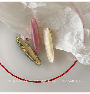 กิ๊บติดผมอะซิเตทสีทึบสุดชิคอุปกรณ์แต่ง<span class=keywords><strong>ผม</strong></span>น่ารักหวานๆทันสมัยสำหรับสาวๆ - Product Image 3