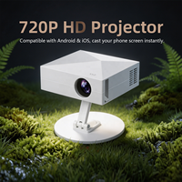 Proyector Inteligente Android 14 para TV, 4K, Láser, HD720P, para Teléfono Móvil y Tableta, Proyector de Tiro Corto, Portátil, Mini Proyector de Películas para Exteriores