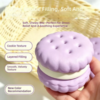 Jouet Squishy Kawaii en Forme de Biscuit Sandwich Super Réaliste, Plusieurs Couleurs, Vente Directe Usine, À Collectionner