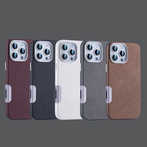 <span class=keywords><strong>Cover</strong></span> in lega di alluminio per telefono con pulsante fotografico magnetico per <span class=keywords><strong>iPhone</strong></span> 16 Pro Max <span class=keywords><strong>Cover</strong></span> in pelle per <span class=keywords><strong>iPhone</strong></span> 15 14 Pro Max - Product Image 2