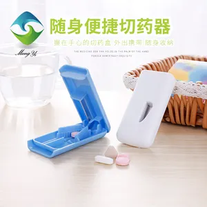 Du Lịch Mini nhựa Pill Splitter Cutter y học Máy Nghiền