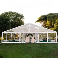 Grande tente d'événement imperméable en PVC à cadre en alliage d'aluminium pour 2000 personnes Chapiteau extérieur robuste pour mariage et fête