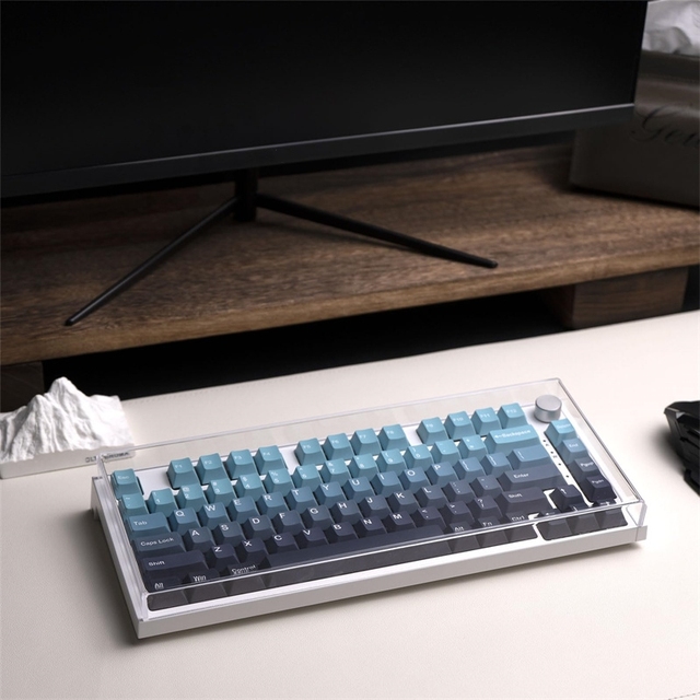 Transparent waterproof custom perspex acrylic mechanical keyboard anti dust cover for home office