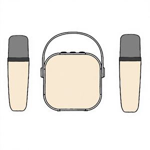 Micrófono Altavoz K12 Todo en Uno, el Más Vendido Transfronterizo, con Batería Integrada de ABS, para Transmisión en Vivo al Aire Libre y Karaoke en Casa - Product Image 1