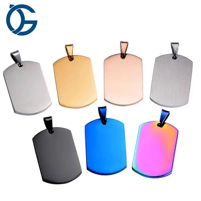 Dogtag สร้อยคอสแตนเลสอลูมิเนียมโลหะซิลิโคนระเหิด,รหัส QR หรูหรากำหนดเอง Id เปล่าแท็กชื่อสุนัข