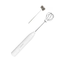 XEOLEO Mini mousseur à lait électrique portable pour café, machine à batterie en acier inoxydable, batteur à œufs, mixeur, fouet multifonction