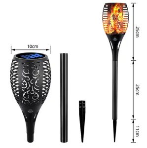 Năng lượng mặt trời ngọn lửa ánh sáng LED bãi cỏ sàn vườn chèn ánh sáng ngoài trời COURTYARD <span class=keywords><strong>Torch</strong></span> ánh sáng - Product Image 3