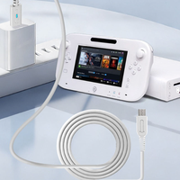 Cable de Carga para Control de WiiU PAD a USB Tipo C, Blanco, 1.2m