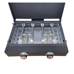 Grill à <span class=keywords><strong>gaz</strong></span> propane de 22 pouces, <span class=keywords><strong>plancha</strong></span> à 2 brûleurs pliable avec couvercle <span class=keywords><strong>pour</strong></span> la maison et le camping - Product Image 5