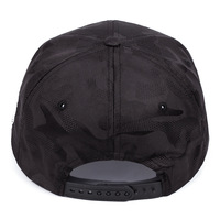 Gorra de Béisbol Unisex COMPTON con Bordado de Camuflaje de 6 Paneles, Visera Plana, Ajustable, Estilo Hip Hop, Cierre a Presión de Poliéster