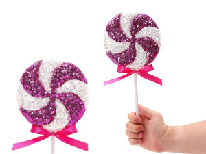 แนวคิดคริสต์มาสหยดแก้วทำด้วยมือแพ็ค15ชิ้น8.5ซม. (85มม.) ดีไซน์แวววาวสีชมพูร้อน - Product Image 6