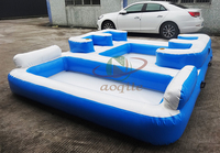 Ventes directes d'usine Jeux d'eau gonflables multijoueurs Île flottante Plate-forme mobile offshore Salons Bateau