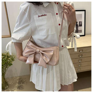 Nuevo Bolso de Mano para Mujer, Moderno y Elegante, Bolso de Hombro con Lazo, Bonito Bolso de Cuero PU para Llevar Bajo el Brazo - Product Image 4