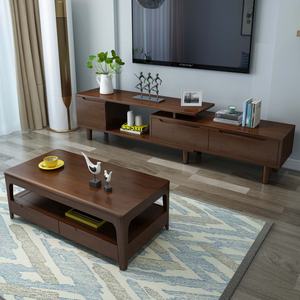 Meuble TV moderne et simple en bois clair pour salon, avec rangement intégré - Product Image 5