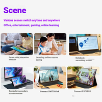 Moniteur tactile portable OLED 15,6 pouces pour Nintendo Switch/P5/ordinateur portable, 1080P IPS, gaming, haut-parleur intégré, sans fil, Type-C, 10 points, 60Hz