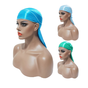 Durag in Seta per Uomo e Donna - Coda Lunga Regolabile con Cuciture Rinforzate in <span class=keywords><strong>Raso</strong></span> |   Copricapo 360 Waves per la Protezione dei Capelli Durante il Sonno, Moda per Tutte le Stagioni - Product Image 6