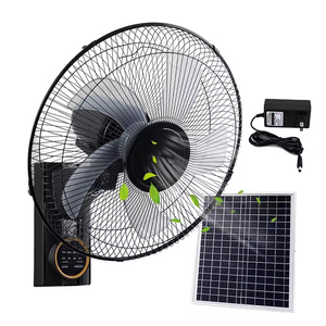 16-Inch Solar Oscillating Wall Mounted Fan With Remote <b>Control</b> Solares for Home Office Bedroom Living Room Garage TYF-008 Solar - Product Image 3