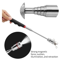 Stylo magnétique télescopique Mini aimant portable outil de ramassage avec lumière LED tige de ramassage extensible bâton dispositif de ramassage