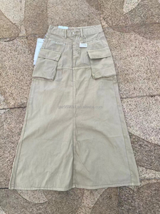 Nuova Gonna Lunga di Jeans Floreale da Donna 2024 Estiva Autunnale Invernale, <span class=keywords><strong>Vita</strong></span> <span class=keywords><strong>Alta</strong></span> Vintage, Modello <span class=keywords><strong>A</strong></span>-Line <span class=keywords><strong>a</strong></span> Tubino - Product Image 3