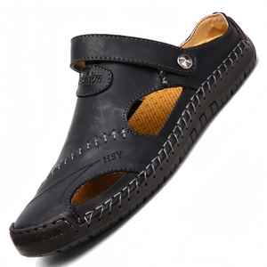 Mocassini Classici Estivi da <span class=keywords><strong>Uomo</strong></span> in Vera Pelle, Traspiranti, <span class=keywords><strong>Sandali</strong></span> da Spiaggia, Taglie Grandi 38-48, Zapatos De Hombre - Product Image 2