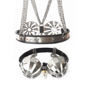 Sujetador <span class=keywords><strong>de</strong></span> <span class=keywords><strong>castidad</strong></span> femenino <span class=keywords><strong>de</strong></span> metal <span class=keywords><strong>de</strong></span> acero inoxidable, Bondage Dispositivo <span class=keywords><strong>de</strong></span> <span class=keywords><strong>Castidad</strong></span>, <span class=keywords><strong>jaula</strong></span> para cubrir el pecho para mujeres - Product Image 3