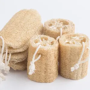 100% Natuurlijke 4 Inch Organische Exfoliërende Douche Loofah Body Lufah Sponzen Voor Spa Beauty Bad