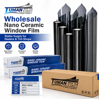 Film pour vitres de voiture Tuman Multi Roll Nano Céramique Carbure de Titane avec emballage pour commandes en gros par lots pour les concessionnaires