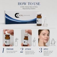 Kit de Sérums Microneedle Ampoule Réparatrice, Hydratante, Éclaircissante et Raffermissante pour le Visage – Solution Rajeunissante pour l'Approvisionnement Transfrontalier