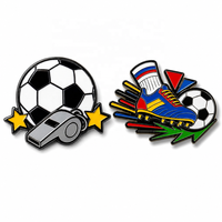 Vente en gros de broches à revers, badges métalliques et épingles émaillées personnalisées sur le thème du football, pour le soutien des supporters, cadeaux, fabricant
