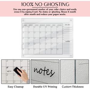 Offre Spéciale : Calendrier personnalisé en acrylique pour bureau et mur avec service professionnel pour les planificateurs mensuels et hebdomadaires - Product Image 4