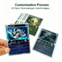Изготовленные на заказ голографические карты, пустые TCG-карты, голографические стартовые колоды TCG, производство голографической фольгированной печати, Китай
