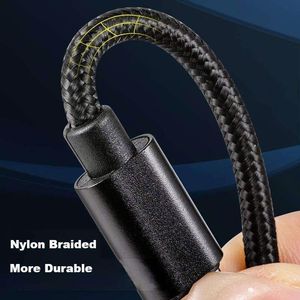 6ft 2M 60W USB <b>C</b> to USB <b>C</b> Fast Charger <b>Cable</b> Braided Nylon Jacket for Mobile Phone <b>Type</b> <b>C</b> Charger <b>Cable</b> - Product Image 3