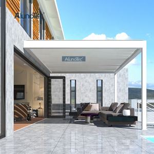 AlunoTec-carcasa de piscina motorizada, persiana de <span class=keywords><strong>Sol</strong></span> de aluminio independiente, techo de Patio, cobertizo de jardín - Product Image 6