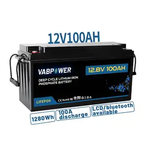  Bateria de armazenamento de energia 12v, 100ah 60 ah, 120ah, 200ah, 250ah, substituição de outras baterias de chumbo ácido solar, bateria 150ah 12v