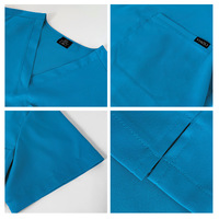 Uniforme d'infirmière unisexe à col en V, style basique simple et tendance, accessoires pour clinique, hôpital, salle d'opération, ODM