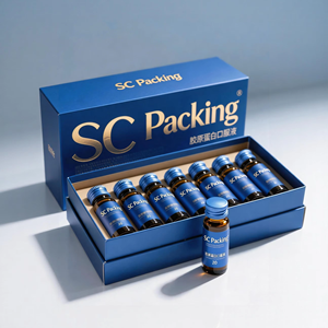 Vente directe d'usine, produits de santé personnalisables, boîte d'emballage rigide de qualité supérieure, emballage de collagène liquide oral - Product Image 4