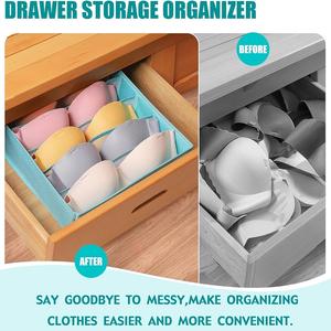 <span class=keywords><strong>Armoire</strong></span> tiroir chaussettes sous-vêtements soutien-gorge boîte de rangement placard pliable Jeans maison organisateur - Product Image 5